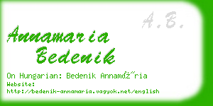 annamaria bedenik business card